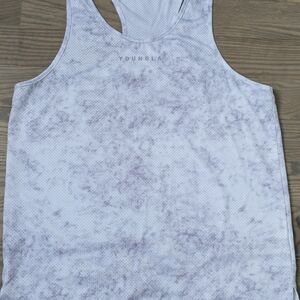 YoungLA White and Purple Tank Top